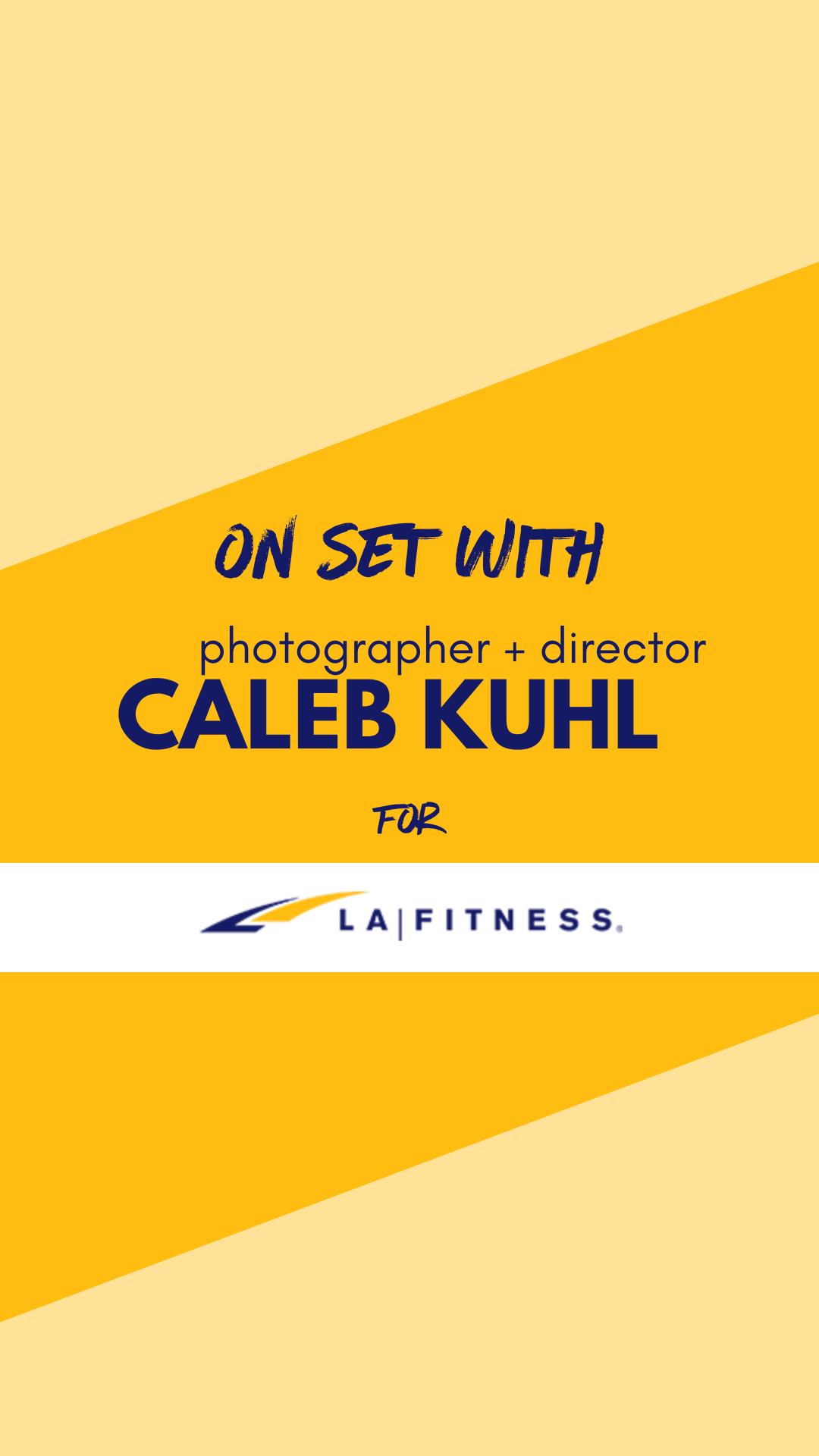 Los Angeles commercial photographer caleb shoots the new campaign for la fitness